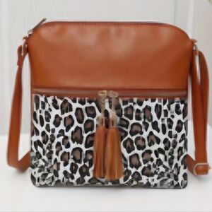 Leopard Print/Leatherlike Hand bag